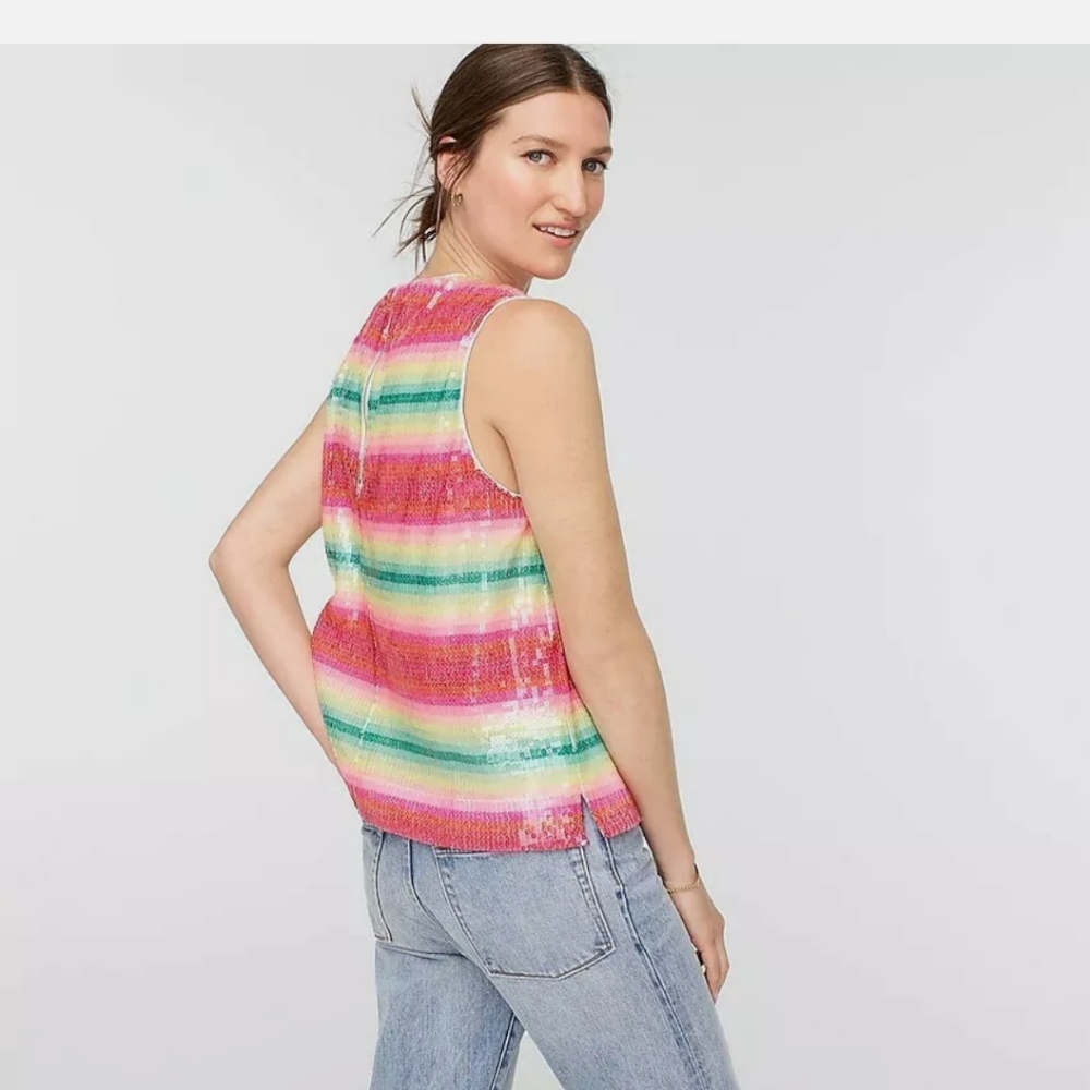 Sequin j.Crew shirt - Picture 2 of 4